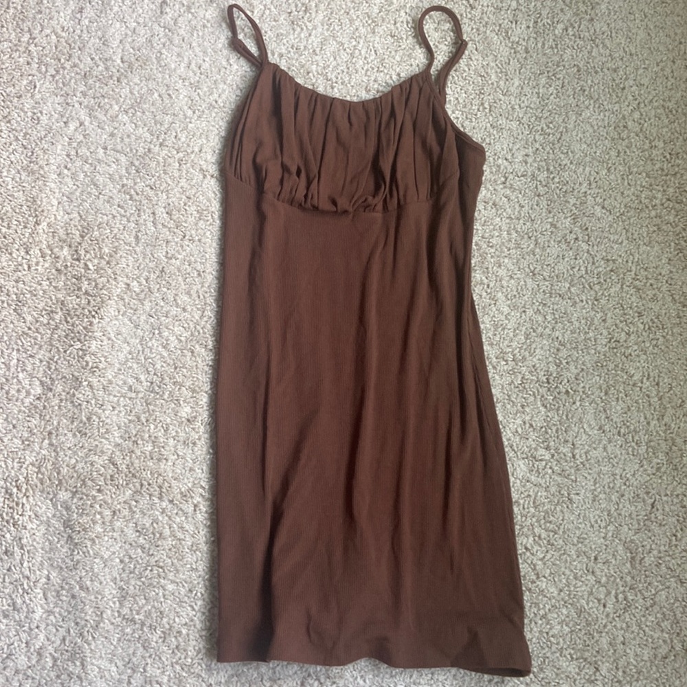 Kendall and Kylie ribbed, stretch dress, adjustable spaghetti straps
